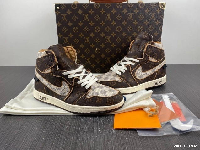 Rep OFF-WHITE 1 LV Air x Jordan 0712